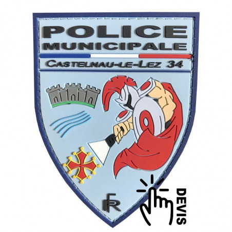 Ecussons PVC - Police municipale de Castelnau-Le-Lez
